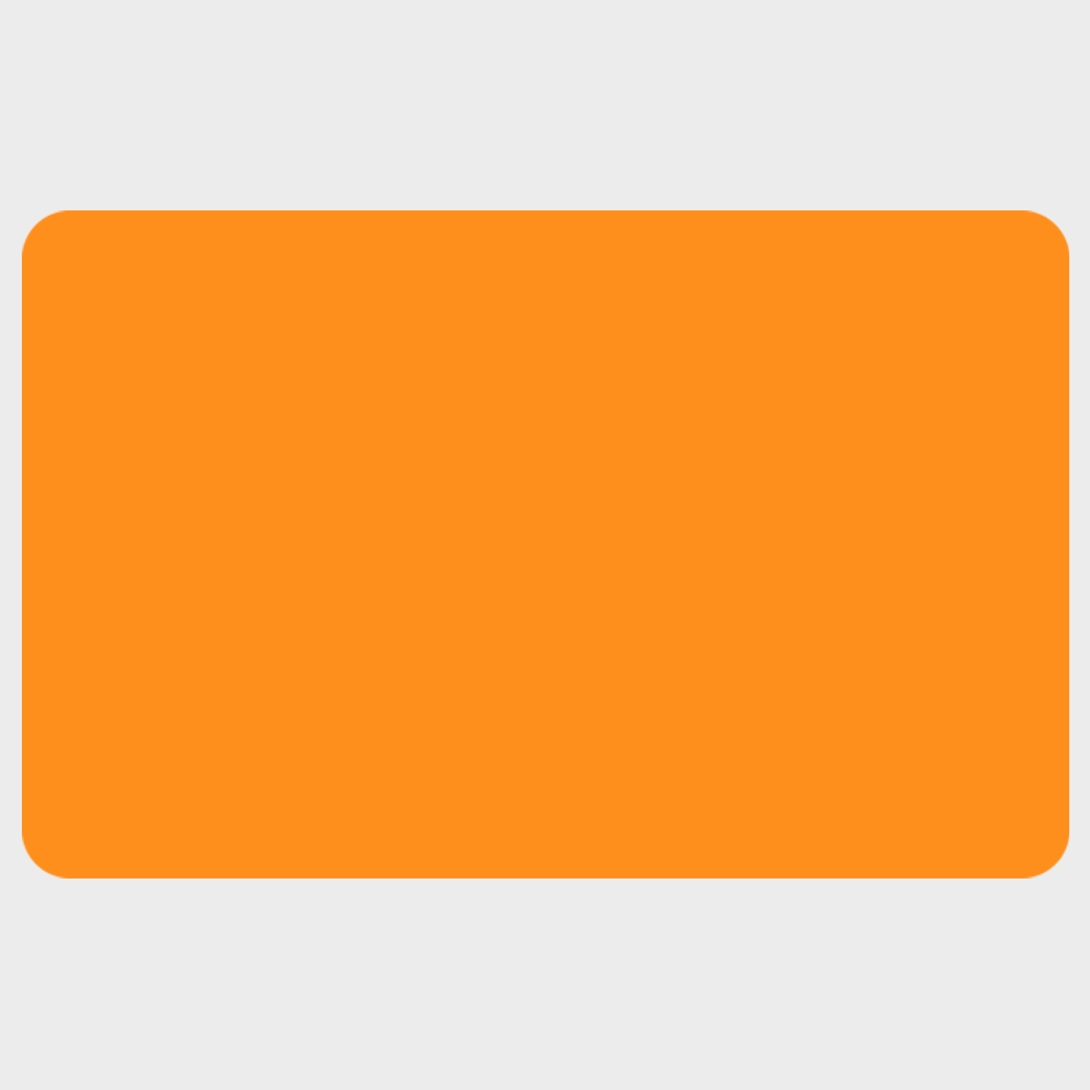 Neon Orange 1 3/4 x 2 3/4 Inch Roll of Rectangle Labels - Bright Adhesive