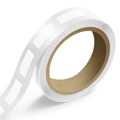 White Glossy 1 x 3 Inch Roll of Rectangle Labels