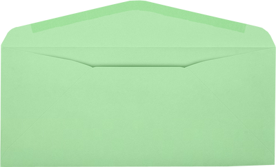 Pastel Green 24lb #10 Window Envelopes (4 1/8 x 9 1/2)