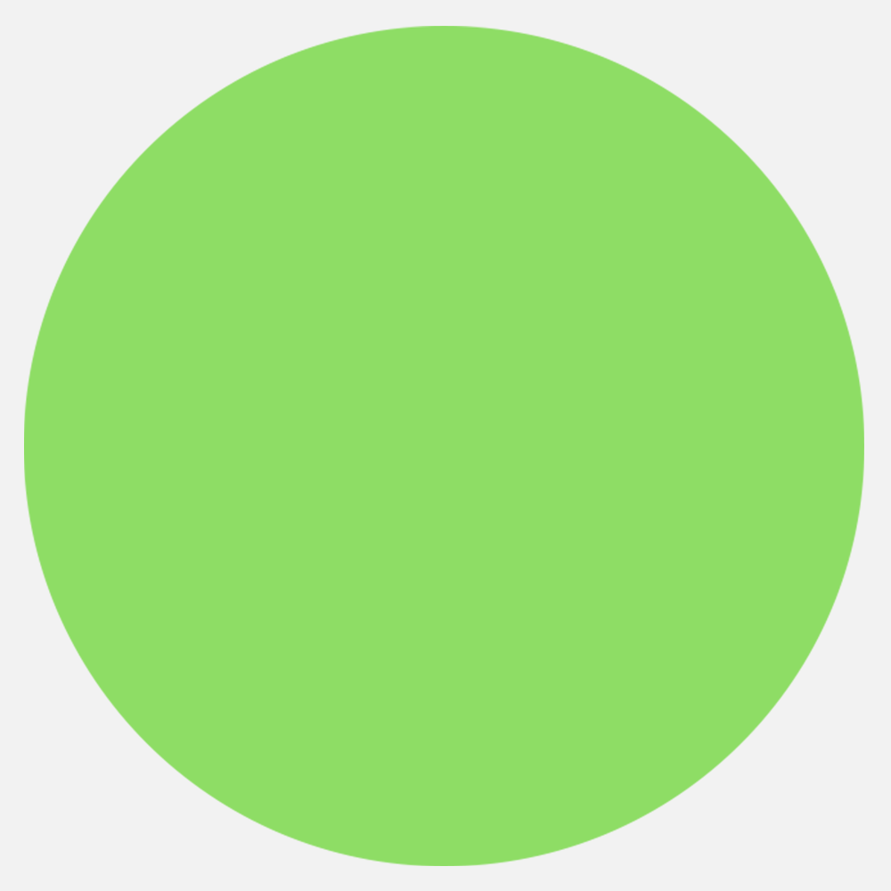 Neon Green 2 1/4 Inch Roll of Circular Round Labels - Bright Adhesive