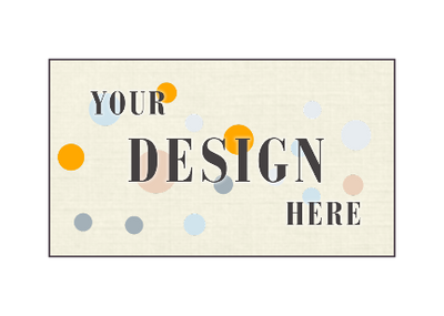 Natural Linen 100lb 2 x 3 1/2 Flat Business Cards