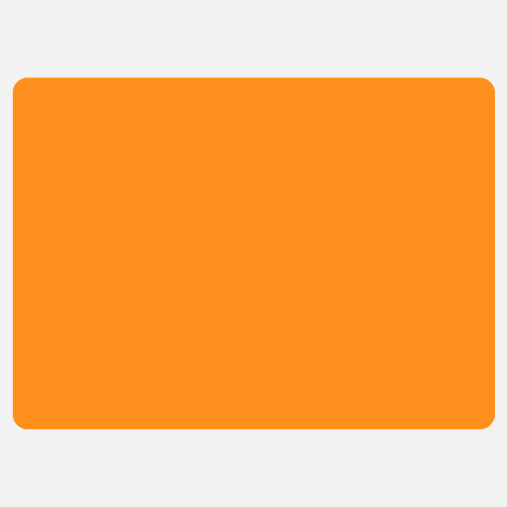 Neon Orange 2 15/16 x 4 Inch Roll of Rectangle Labels - Bright Adhesive