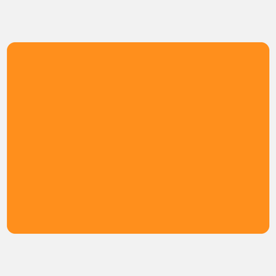 Neon Orange 2 15/16 x 4 Inch Roll of Rectangle Labels - Bright Adhesive