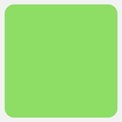 Neon Green 2 3/4 x 2 3/4 Inch Roll of Square Labels - Bright Adhesive
