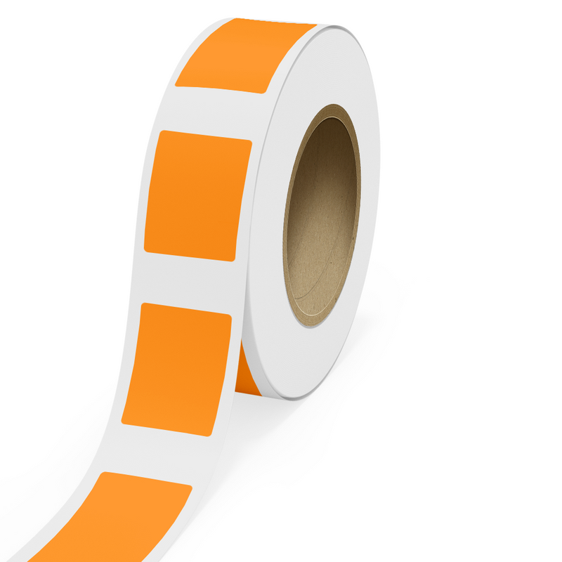 Colorful Orange Rectangle Labels - 2 3/4 x 3 3/4 Inch|Smooth - Envelopes