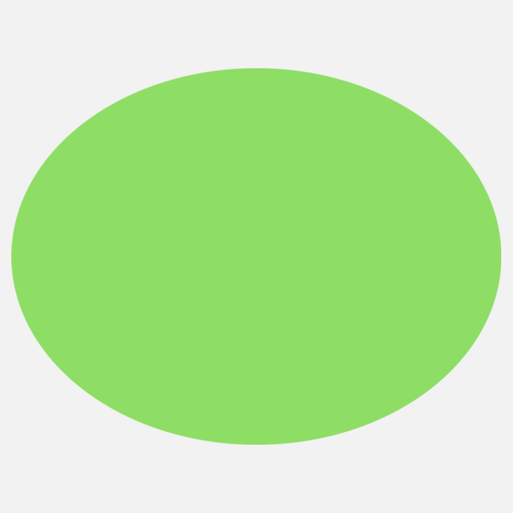 Neon Green 2 7/8 x 3 3/4 Inch Roll of Oval Labels - Bright Adhesive