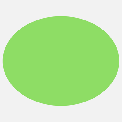 Neon Green 2 7/8 x 3 3/4 Inch Roll of Oval Labels - Bright Adhesive