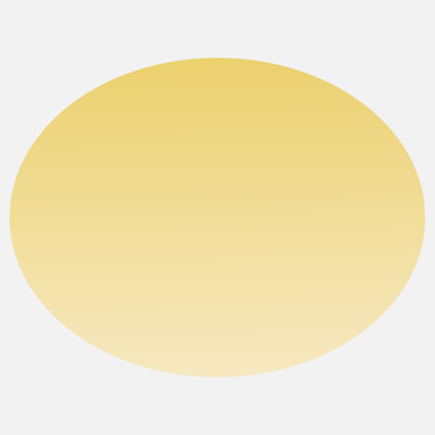 Light Gold 2 x 3 Inch Roll of Oval Outdoor Labels - Weather Resistant
