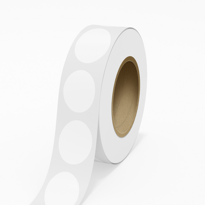 Clear 2 x 3 Inch Roll of Oval Outdoor Labels - Weather Resistant