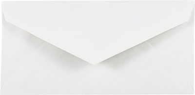 White 24lb #7 3/4 Monarch Envelopes (3 7/8 x 7 1/2)