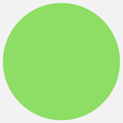 Neon Green 3 1/2 Inch Roll of Circular Round Labels - Bright Adhesive