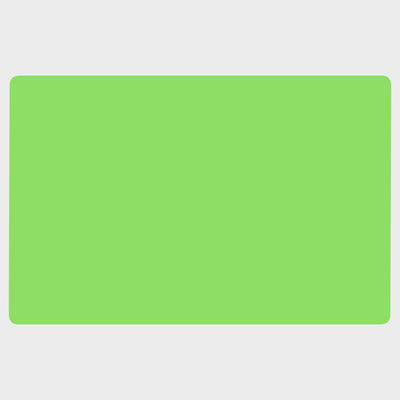 Neon Green 3 3/8 x 5 1/2 Inch Roll of Rectangle Labels - Bright Adhesive