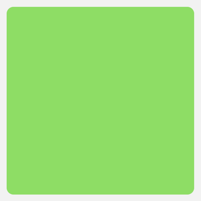 Neon Green 3 x 3 Inch Roll of Square Labels - Bright Adhesive