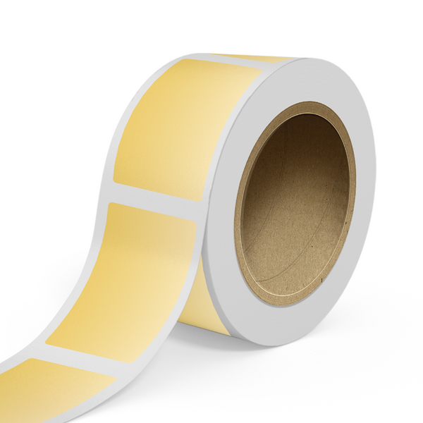Gold Foil 3 x 5 inch Rectangle Labels - Quality Stickers - Envelopes