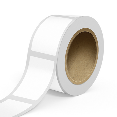 White 3 x 5 Inch Roll of Rectangle Outdoor Labels - Weather Resistant with Easy Peel