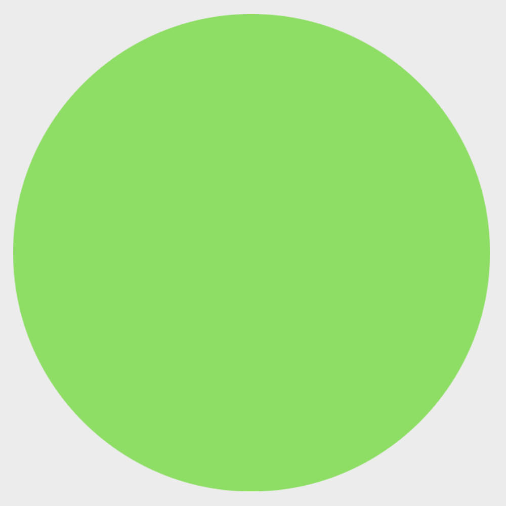 Neon Green 3/4 Inch Roll of Circular Round Labels - Bright Adhesive