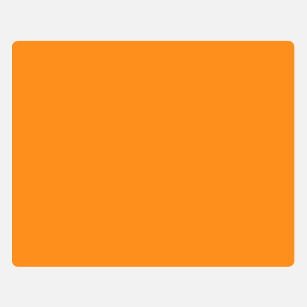 4 x 5 Inch Roll of Rectangle Labels - Bright Neon Orange - Envelopes
