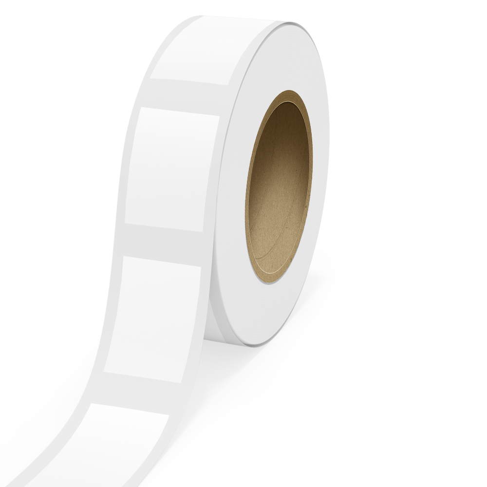 White Glossy 4 x 6 Inch Roll of Rectangle Labels