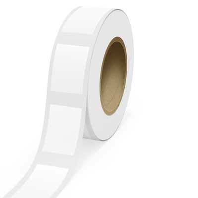 White Glossy 4 x 6 Inch Roll of Rectangle Labels