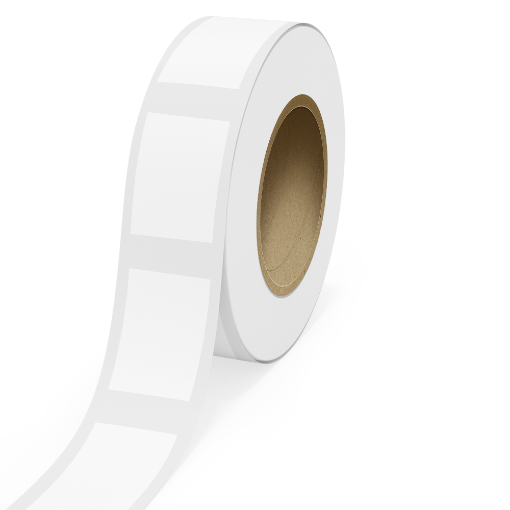 Clear 4 x 6 Inch Roll of Rectangle Labels - Tear Resistant with High Gloss Film Layer