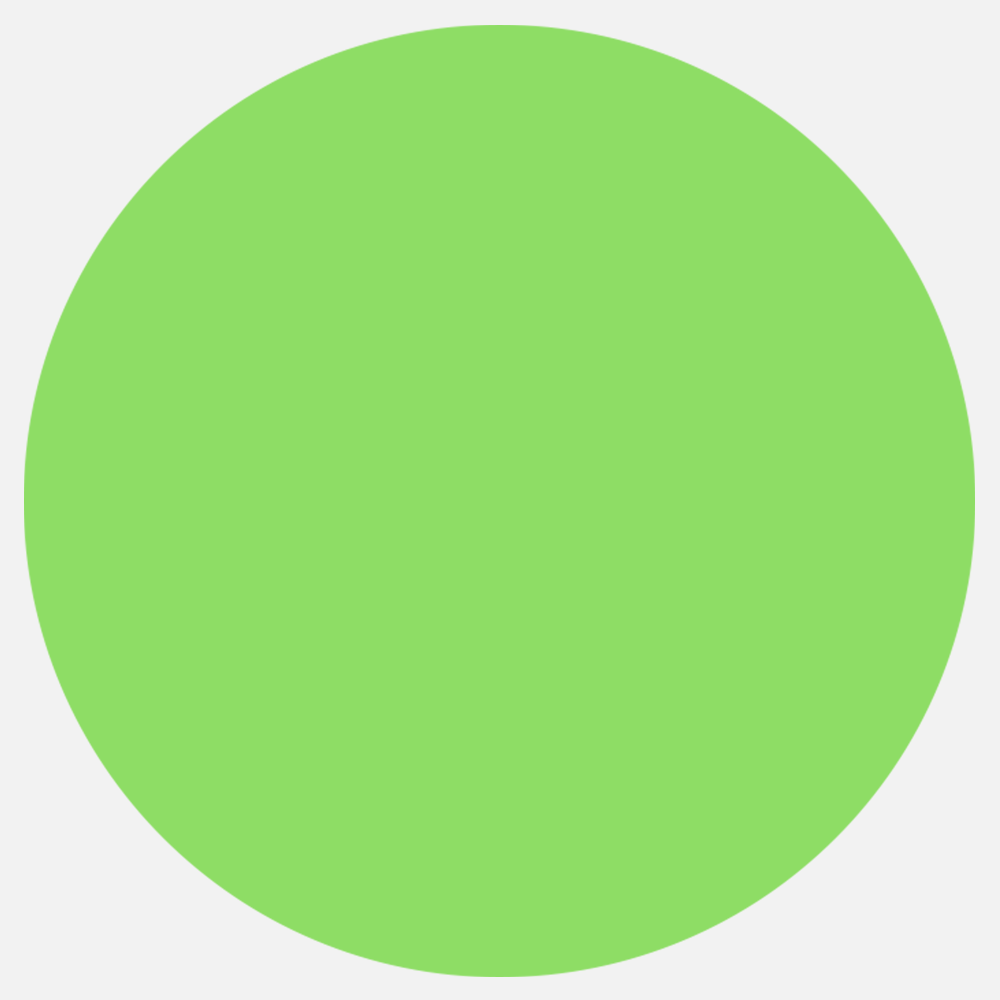Neon Green 4 Inch Roll of Circular Round Labels - Bright Adhesive