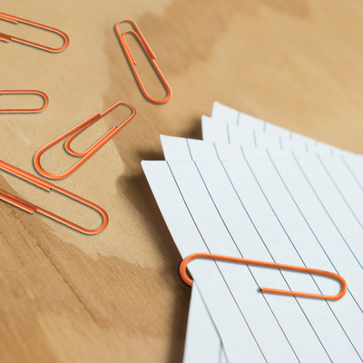 Orange Jumbo Paper Clips - 75 Pack