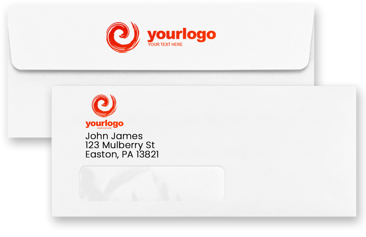 White 32lb Cougar #10 Window Premium Envelopes (4 1/8 x 9 1/2)