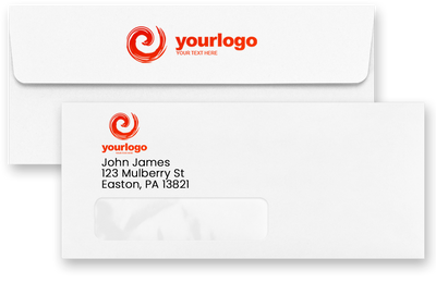 White 32lb Cougar #10 Window Premium Envelopes (4 1/8 x 9 1/2)