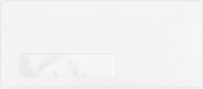 White 32lb Cougar #10 Window Premium Envelopes (4 1/8 x 9 1/2)