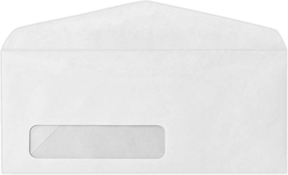 White 24lb #11 Window Envelopes (4 1/2 x 10 3/8)