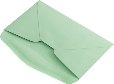 Pastel Green 24lb #6 3/4 Regular Envelopes (3 5/8 x 6 1/2)