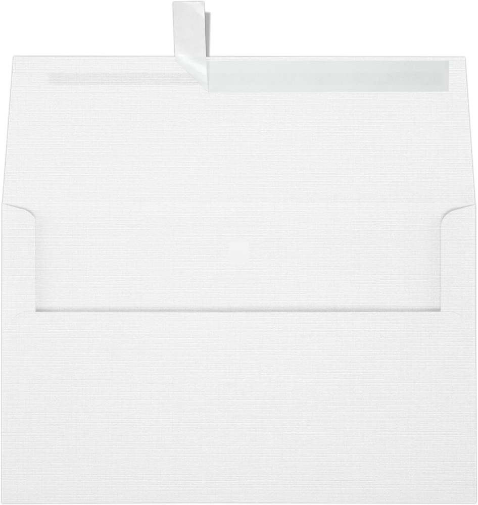 White Linen 32lb A10 Invitation Envelopes (6 x 9 1/2) with Peel & Seal  Linen