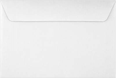 White Linen 32lb 6 x 9 Booklet Envelopes