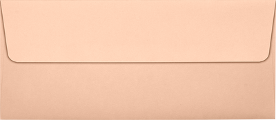 Blush Pink 32lb #10 Square Flap Envelopes (4 1/8 x 9 1/2) with Peel & Seal