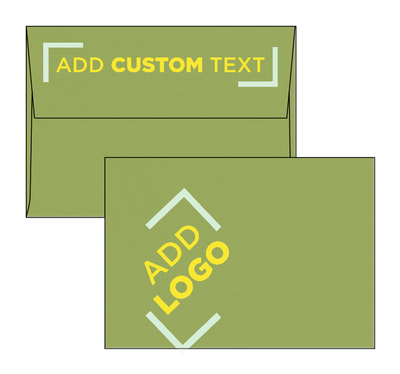 Dark Green Olive 28lb A1 Invitation Envelopes (3 5/8 x 5 1/8) with Peel & Seal