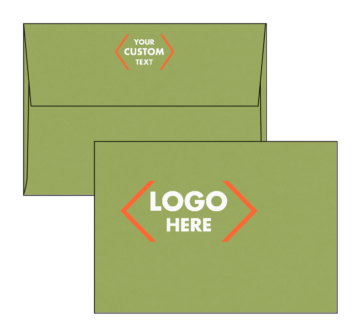 Dark Green Olive 28lb A1 Invitation Envelopes (3 5/8 x 5 1/8) with Peel & Seal