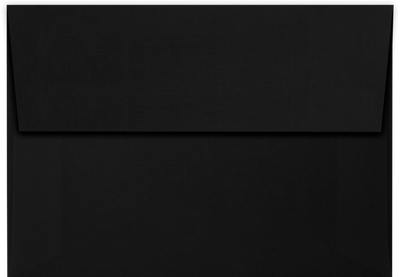 Black Linen 32lb A1 Invitation Envelopes (3 5/8 x 5 1/8) with Peel & Seal