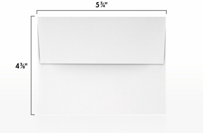 Solar White Linen 28lb Neenah A2 Invitation Premium Envelopes (4 3/8 x 5 3/4)