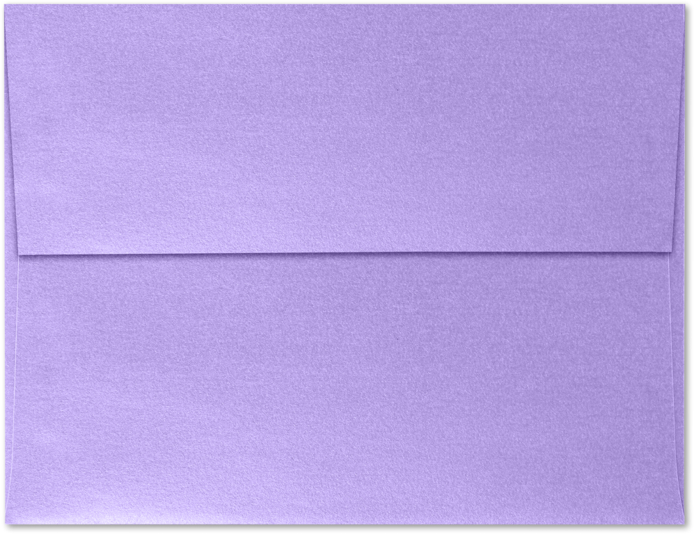 Amethyst Purple Metallic 32lb A4 Invitation Envelopes (4 1/4 x 6 1/4) with Peel & Seal