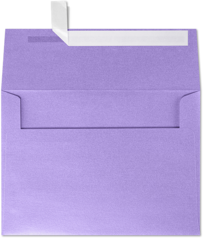 Amethyst Purple Metallic 32lb A4 Invitation Envelopes (4 1/4 x 6 1/4) with Peel & Seal