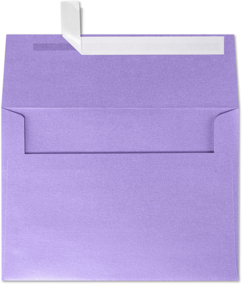 Amethyst Purple Metallic 32lb A4 Invitation Envelopes (4 1/4 x 6 1/4) with Peel & Seal