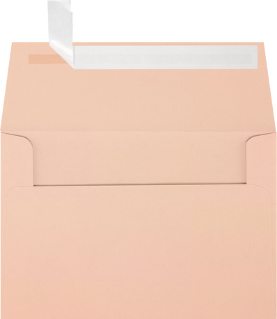 Blush Pink 32lb A4 Invitation Envelopes (4 1/4 x 6 1/4) with Peel & Seal