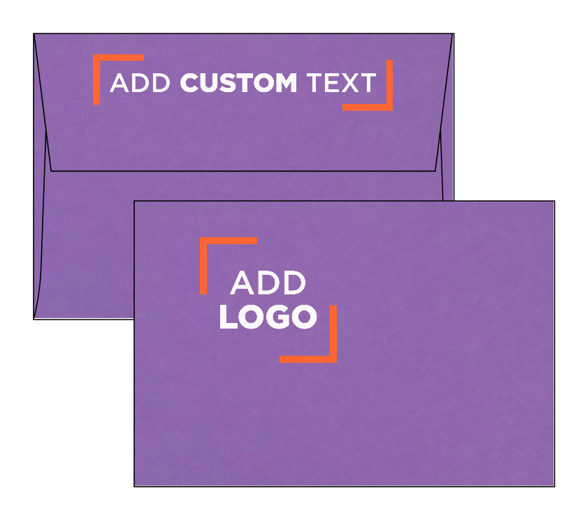 Violet Grape Purple 28lb A4 Invitation Envelopes (4 1/4 x 6 1/4) with Peel & Seal