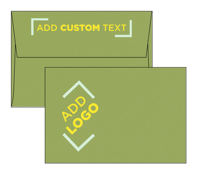 Olive Green 28lb A4 Invitation Envelopes (4 1/4 x 6 1/4) with Peel & Seal