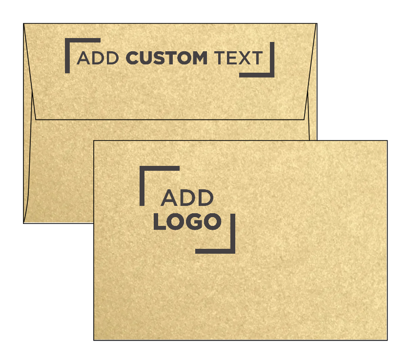 Light Gold Blonde Metallic 32lb A4 Invitation Envelopes (4 1/4 x 6 1/4) with Peel & Seal