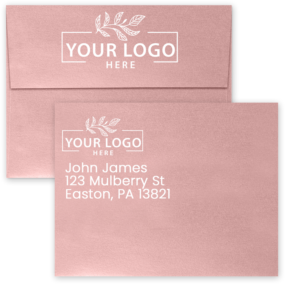 A4 Invitation Envelope 4 1/4 x 6 1/4 Peel & Seal - Misty Rose - Envelopes
