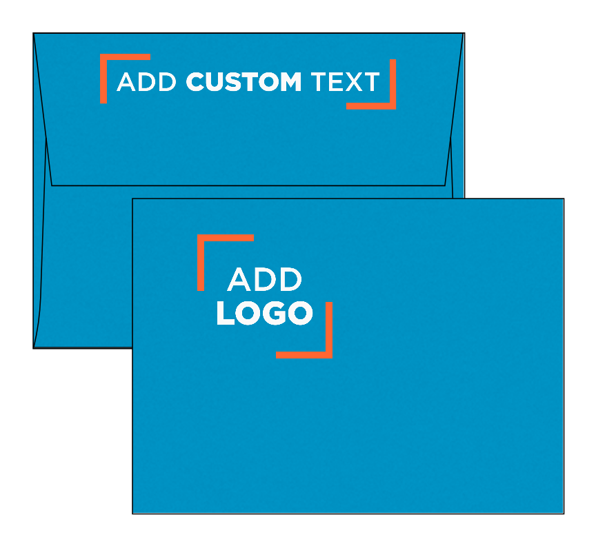 Bright Blue 24lb A6 Invitation Envelopes (4 3/4 x 6 1/2) with Peel & Seal