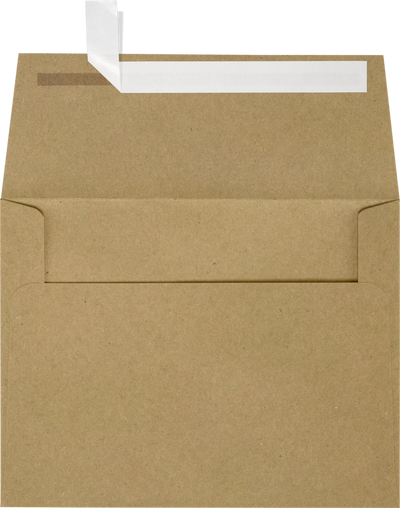 Grocery Bag 28lb A6 Invitation Envelopes (4 3/4 x 6 1/2) with Peel & Seal