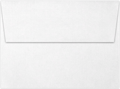 White Linen 32lb A6 Invitation Envelopes (4 3/4 x 6 1/2) with Peel & Seal