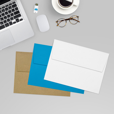 Solar White 28lb Neenah A7 Invitation Premium Envelopes (5 1/4 x 7 1/4)